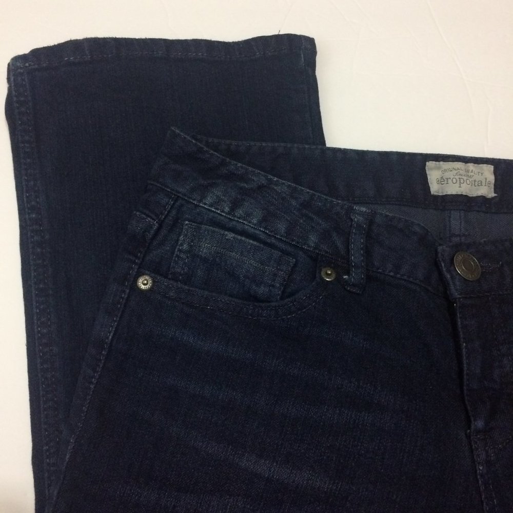 Aeropostale Jeans Boot Cut Bling Pocket Detail - Picture 2 of 14